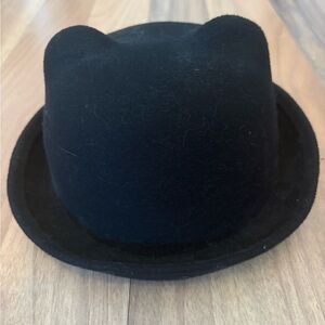 Divided Kids Black Hat with Bear Ears